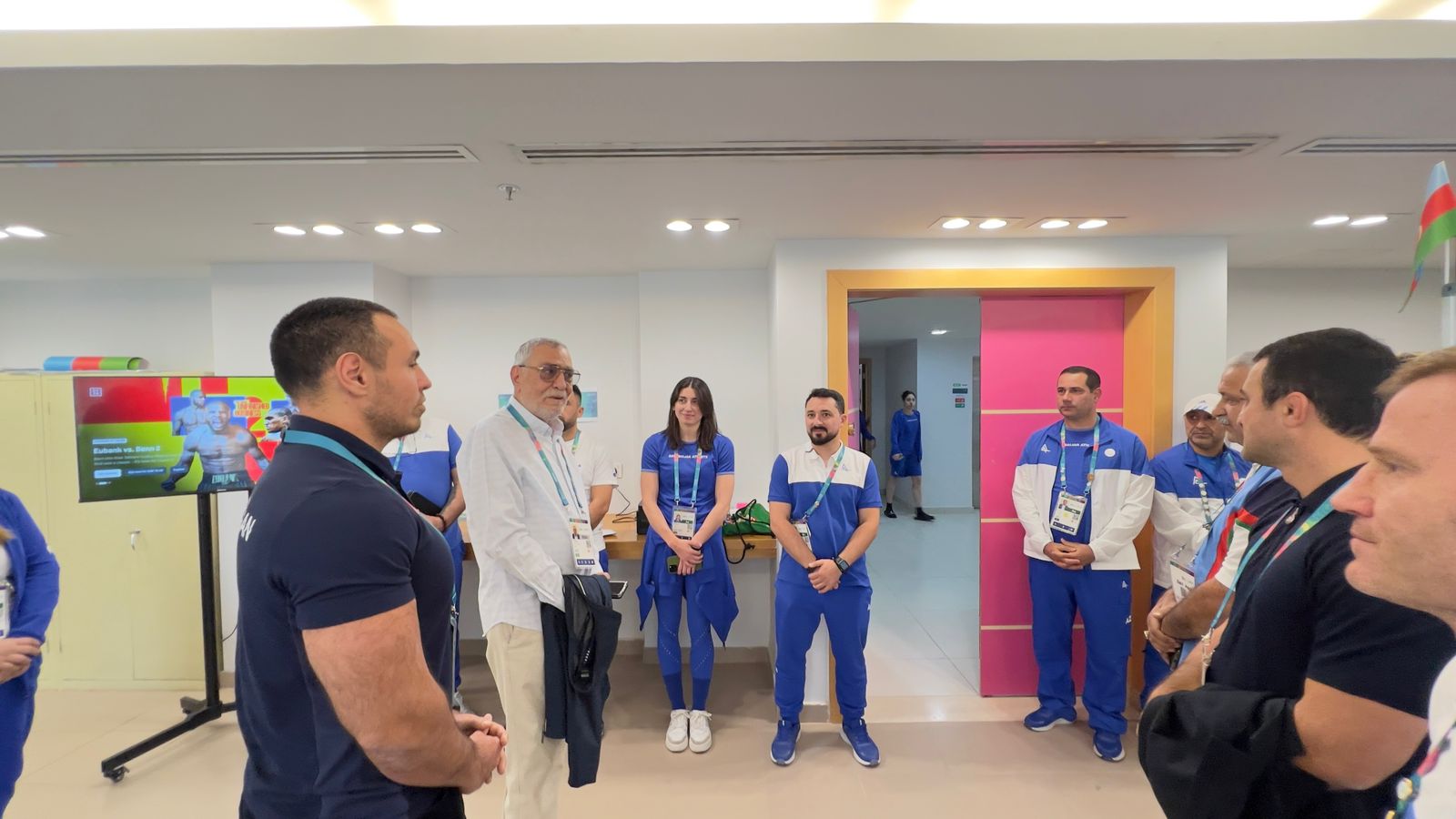 Milli Olimpiya Komitəsinin rəsmiləri Ər-Riyadda Atletlər kəndində olublar